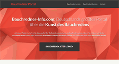 Desktop Screenshot of bauchredner-info.com